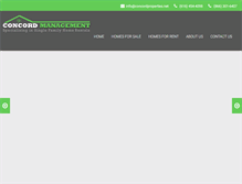 Tablet Screenshot of concordproperties.net
